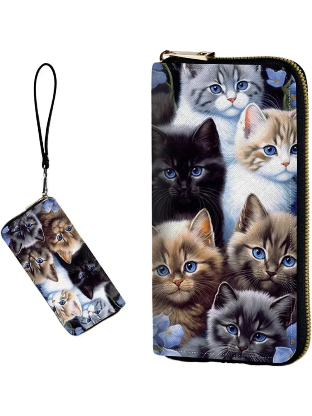 Cute Cat RFID Blocking Wallet for Women | Stylish & Secure Card Holder